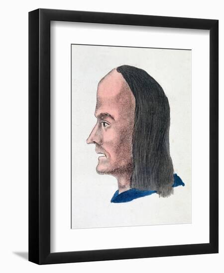 The Facial Characteristics of a Loafer, 1808-Johann Kaspar Lavater-Framed Giclee Print