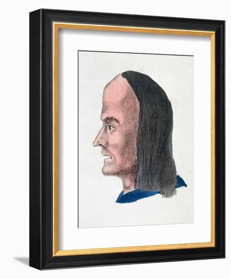 The Facial Characteristics of a Loafer, 1808-Johann Kaspar Lavater-Framed Giclee Print