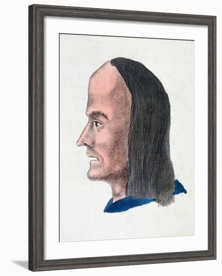 The Facial Characteristics of a Loafer, 1808-Johann Kaspar Lavater-Framed Giclee Print