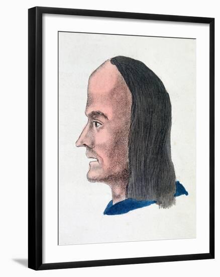 The Facial Characteristics of a Loafer, 1808-Johann Kaspar Lavater-Framed Giclee Print