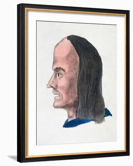 The Facial Characteristics of a Loafer, 1808-Johann Kaspar Lavater-Framed Giclee Print