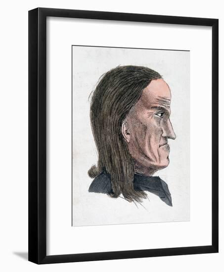 The Facial Characteristics of a Melancholic Person, 1808-Johann Kaspar Lavater-Framed Giclee Print