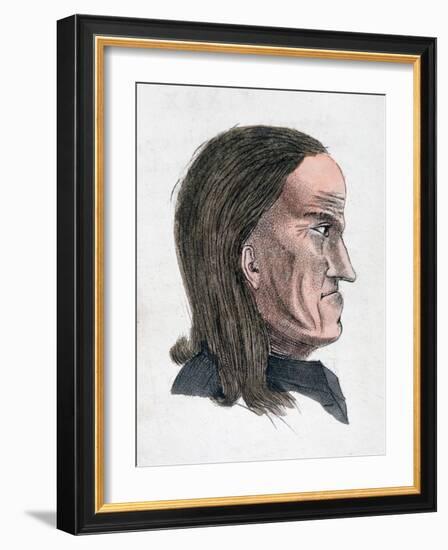 The Facial Characteristics of a Melancholic Person, 1808-Johann Kaspar Lavater-Framed Giclee Print