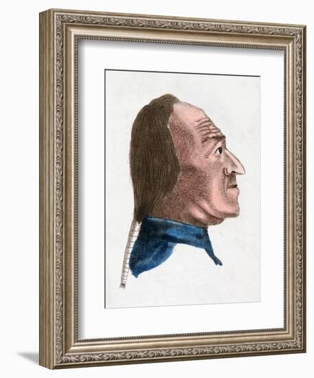 The Facial Characteristics of a Quick Tempered Person, 1808-Johann Kaspar Lavater-Framed Giclee Print