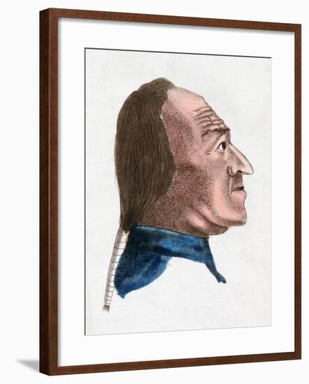 The Facial Characteristics of a Quick Tempered Person, 1808-Johann Kaspar Lavater-Framed Giclee Print