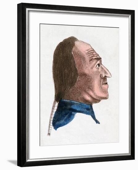 The Facial Characteristics of a Quick Tempered Person, 1808-Johann Kaspar Lavater-Framed Giclee Print