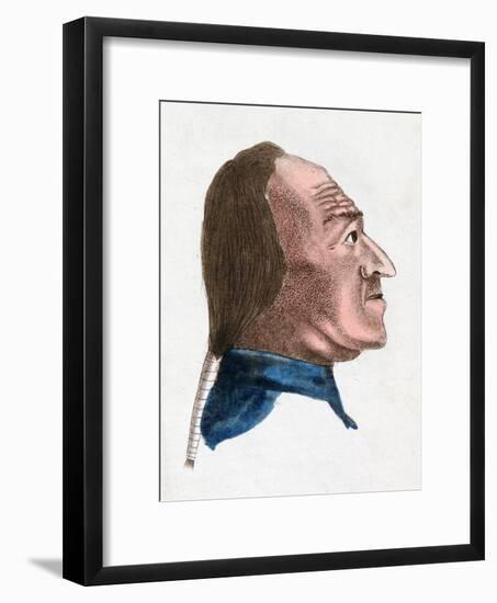 The Facial Characteristics of a Quick Tempered Person, 1808-Johann Kaspar Lavater-Framed Giclee Print
