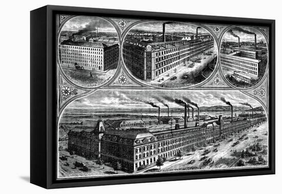 The Factories of the Singer Manufacturing Company, C1880-null-Framed Premier Image Canvas