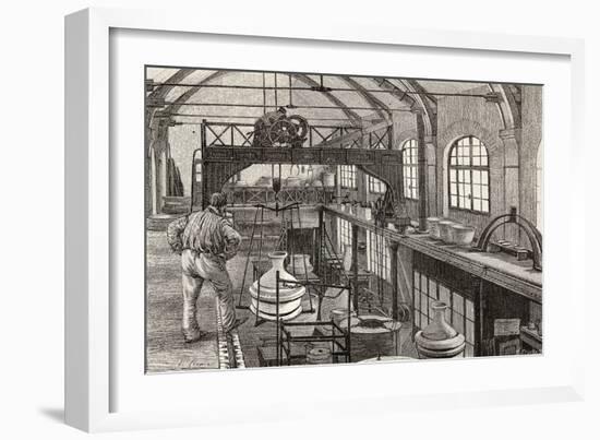 The Factory of Sevres from Revue De L'Expo Universelle De 1889-null-Framed Giclee Print