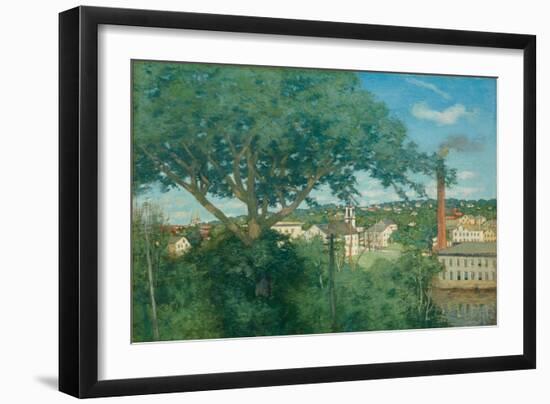 The Factory Village, 1897 (Oil on Canvas)-Julian Alden Weir-Framed Giclee Print