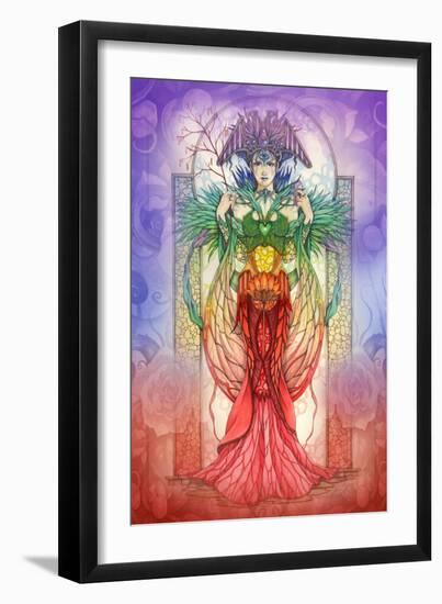 The Faerie Chakra-Linda Ravenscroft-Framed Giclee Print