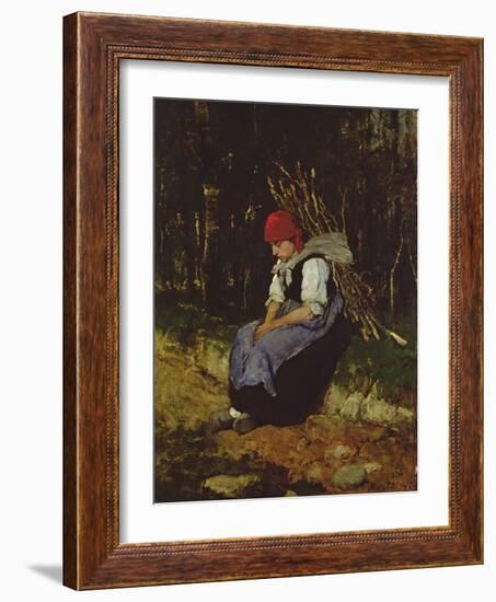 The Faggot Gatherer-Mihaly Munkacsy-Framed Giclee Print