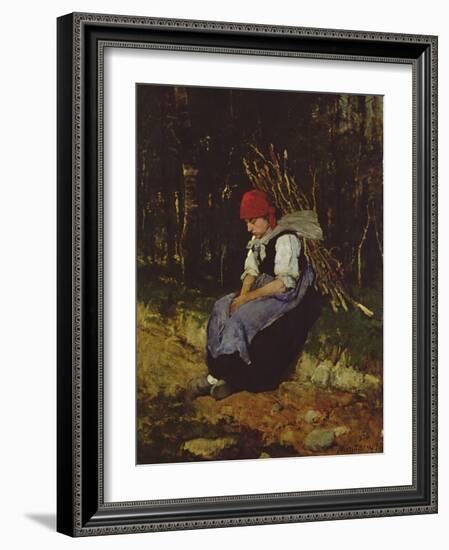 The Faggot Gatherer-Mihaly Munkacsy-Framed Giclee Print