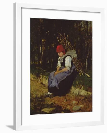 The Faggot Gatherer-Mihaly Munkacsy-Framed Giclee Print