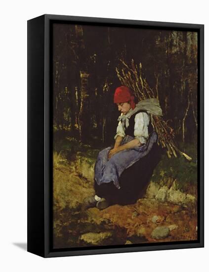 The Faggot Gatherer-Mihaly Munkacsy-Framed Premier Image Canvas