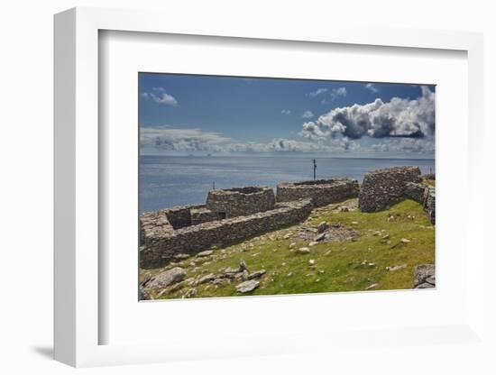 The Fahan group of beehive huts, on the southwest coast of the Dingle Peninsula, near Slea Head, Co-Nigel Hicks-Framed Photographic Print