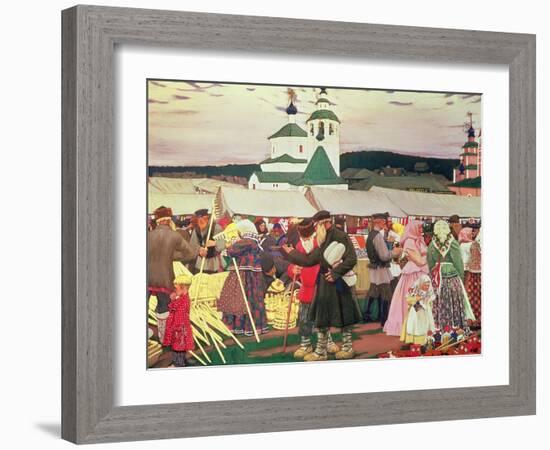 The Fair, 1906-Boris Kustodiyev-Framed Giclee Print