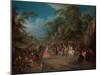 The fair at Bezons, c.1733-Jean-Baptiste Joseph Pater-Mounted Giclee Print