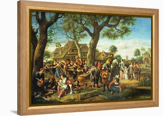 The Fair at Warmond-Jan Havicksz. Steen-Framed Premier Image Canvas