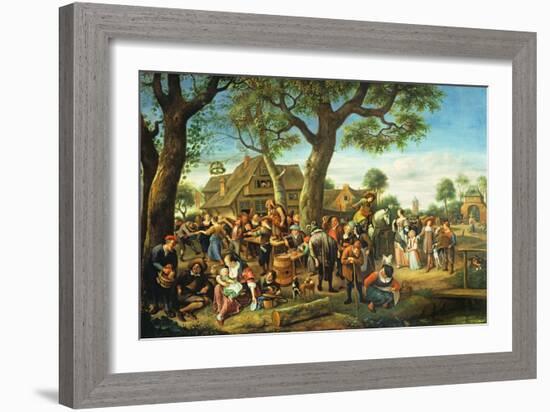 The Fair at Warmond-Jan Havicksz. Steen-Framed Giclee Print