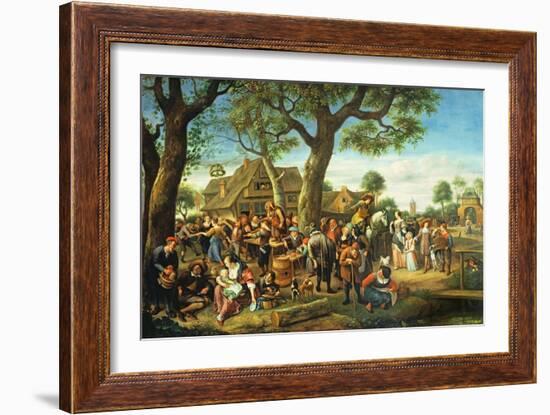 The Fair at Warmond-Jan Havicksz. Steen-Framed Giclee Print