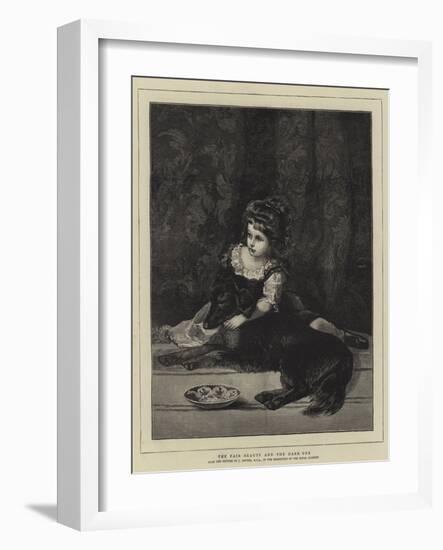 The Fair Beauty and the Dark One-James Archer-Framed Giclee Print