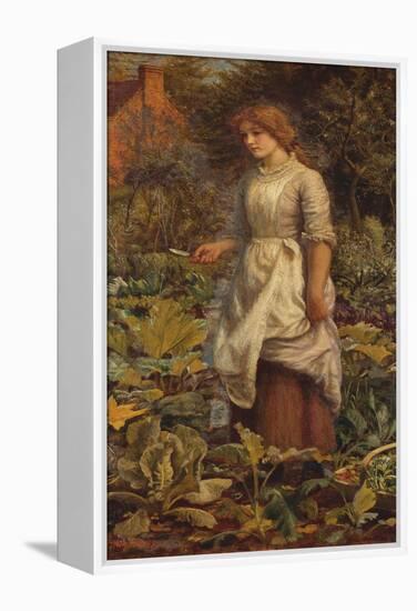 The Fair Gardener, 19th Century-Arthur Hughes-Framed Premier Image Canvas