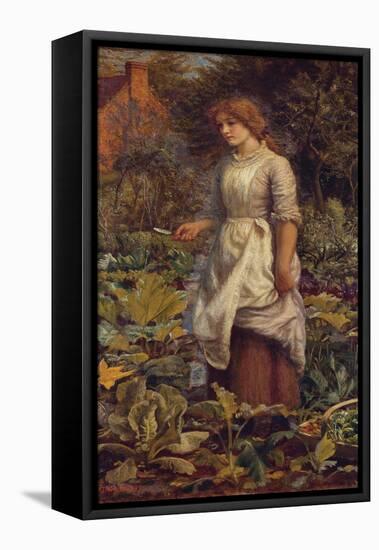 The Fair Gardener-Arthur Hughes-Framed Premier Image Canvas