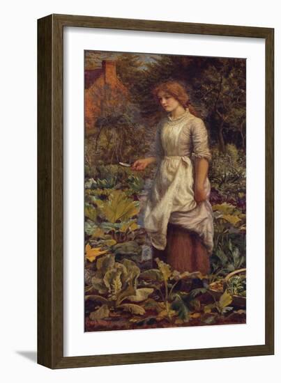 The Fair Gardener-Arthur Hughes-Framed Giclee Print