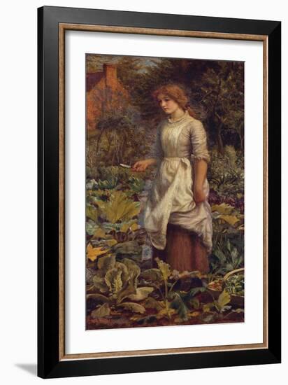 The Fair Gardener-Arthur Hughes-Framed Giclee Print