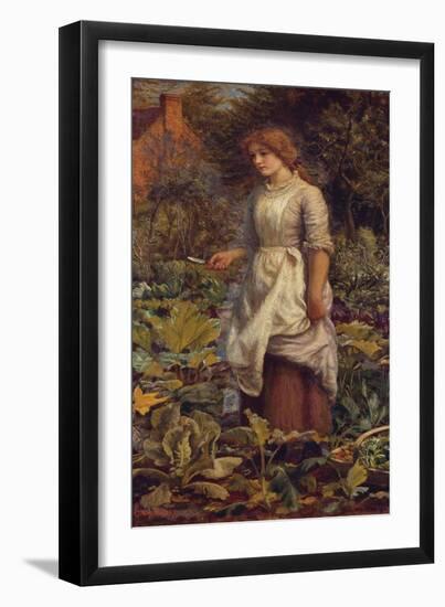 The Fair Gardener-Arthur Hughes-Framed Giclee Print