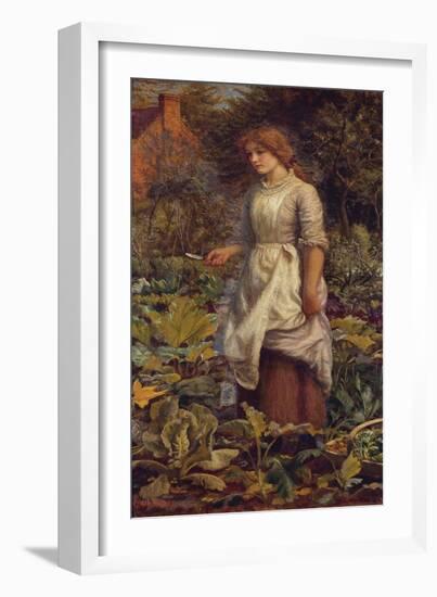 The Fair Gardener-Arthur Hughes-Framed Giclee Print