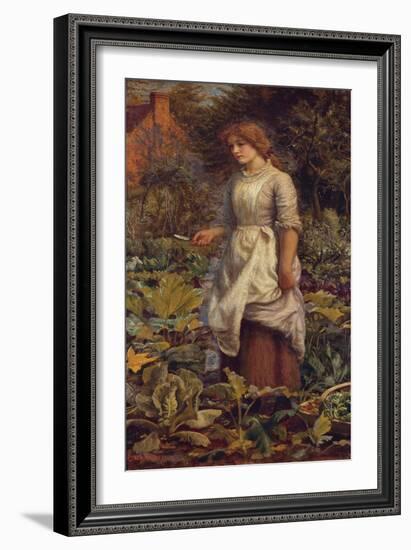 The Fair Gardener-Arthur Hughes-Framed Giclee Print