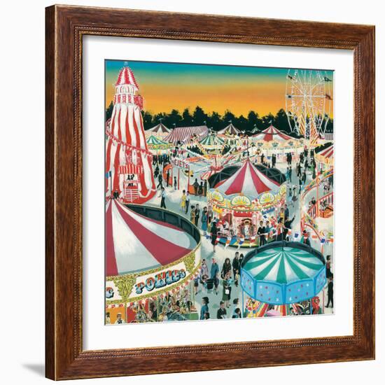 The Fair (Gouache on Paper)-Clive Uptton-Framed Giclee Print