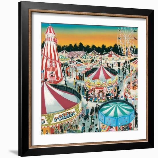 The Fair (Gouache on Paper)-Clive Uptton-Framed Giclee Print