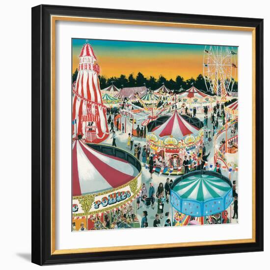 The Fair (Gouache on Paper)-Clive Uptton-Framed Giclee Print