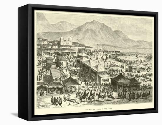The Fair of Pucara in the Andes-Édouard Riou-Framed Premier Image Canvas