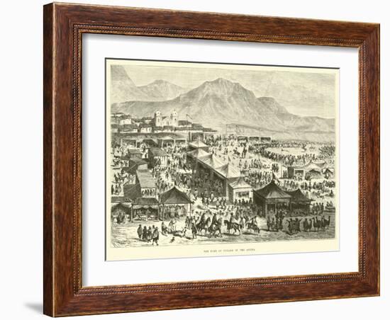 The Fair of Pucara in the Andes-Édouard Riou-Framed Giclee Print