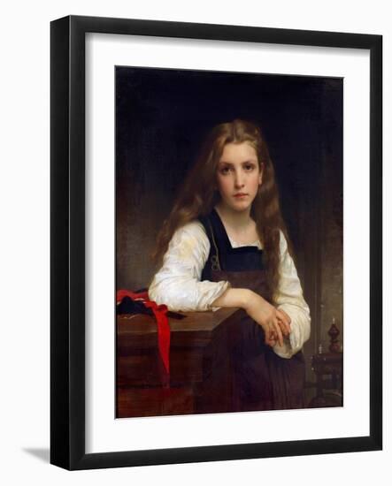 The Fair Spinner-William Adolphe Bouguereau-Framed Giclee Print