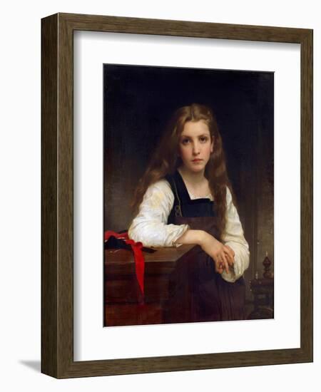 The Fair Spinner-William Adolphe Bouguereau-Framed Giclee Print