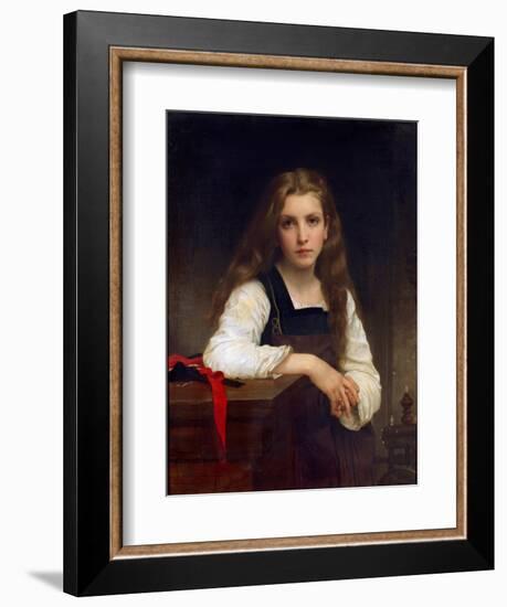 The Fair Spinner-William Adolphe Bouguereau-Framed Giclee Print