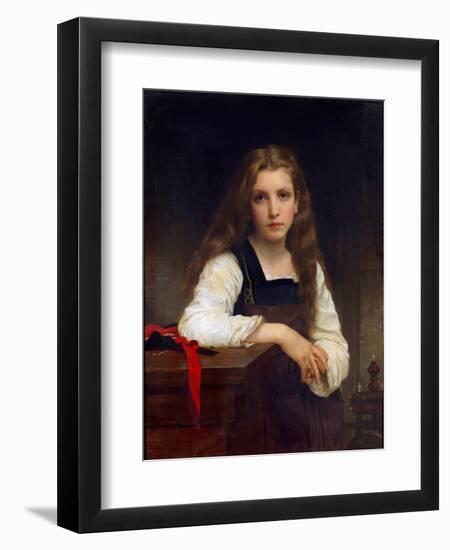 The Fair Spinner-William Adolphe Bouguereau-Framed Giclee Print