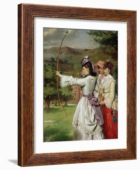 The Fair Toxophilites, 1872-William Powell Frith-Framed Giclee Print