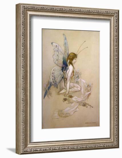 The Fairies Came Flying in at the Window and Brought Her Such a Pretty Pair of Wings-Warwick Goble-Framed Photographic Print