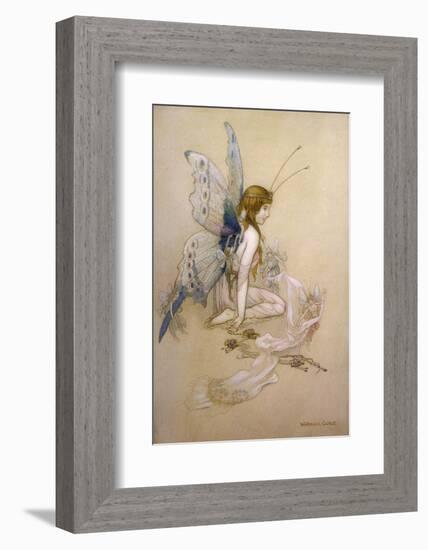 The Fairies Came Flying in at the Window and Brought Her Such a Pretty Pair of Wings-Warwick Goble-Framed Photographic Print