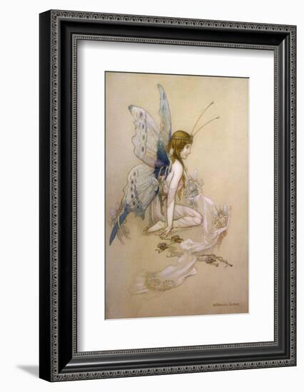 The Fairies Came Flying in at the Window and Brought Her Such a Pretty Pair of Wings-Warwick Goble-Framed Photographic Print