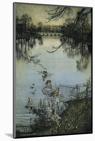 The Fairies of the Serpentine, 1906-Arthur Rackham-Mounted Art Print