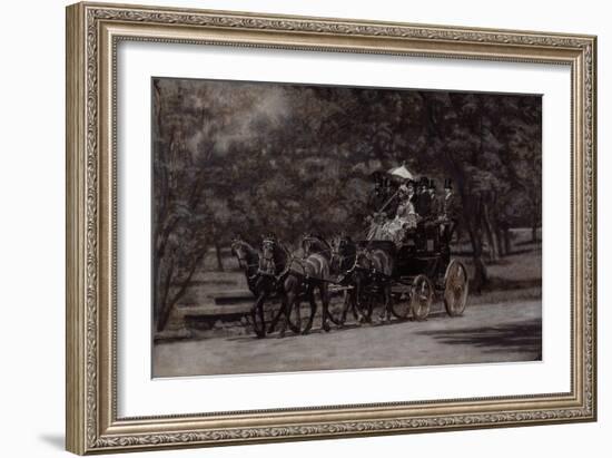 The Fairman Rogers Four-In-Hand (A May Morning in the Park) 1899-Thomas Cowperthwait Eakins-Framed Giclee Print