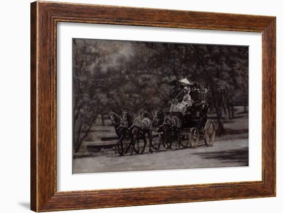 The Fairman Rogers Four-In-Hand (A May Morning in the Park) 1899-Thomas Cowperthwait Eakins-Framed Giclee Print