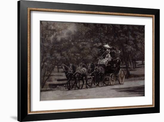 The Fairman Rogers Four-In-Hand (A May Morning in the Park) 1899-Thomas Cowperthwait Eakins-Framed Giclee Print